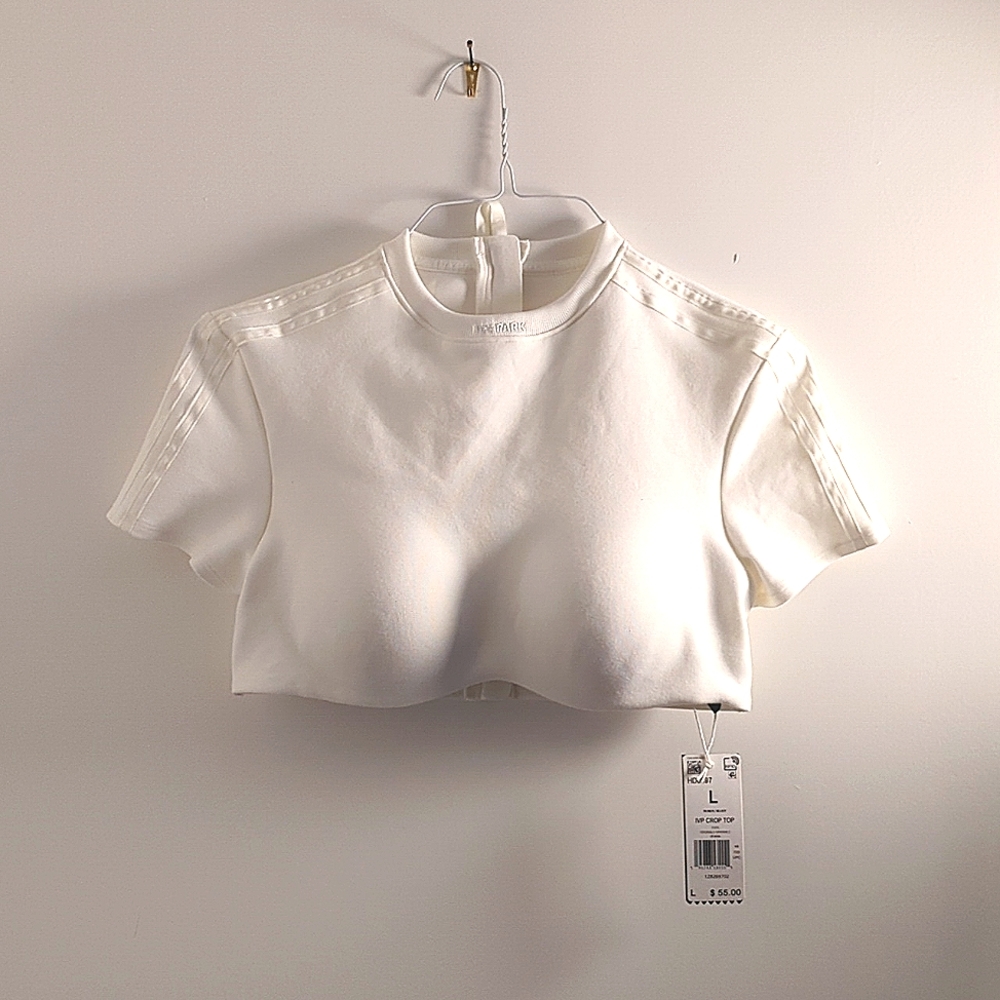 NWT Adidas x Ivy Park Rodeo Crop Top Off White - Size L
